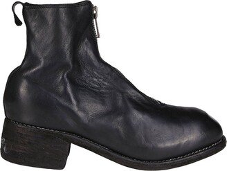 PL1 Front Zipped Ankle Boots