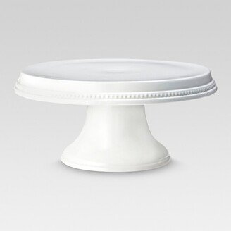 Beaded Cake Stand White