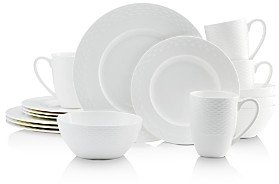 Ortley White 16-Piece Dinnerware Set