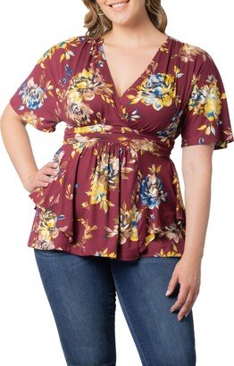 Women's Plus Size Encore Short Sleeve Printed Top