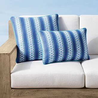 Colas Diamond Stripe Indoor/Outdoor Pillow