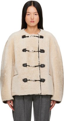 Off-White Lanyard Shearling Jacket