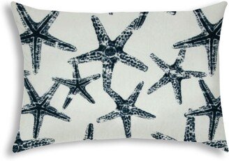 Joita Home FLOATING STARFISH Navy Indoor/Outdoor Pillow - Sewn Closure