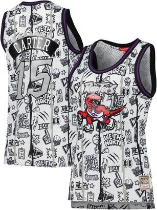 Women's Vince Carter White Toronto Raptors 1998 Doodle Swingman Jersey