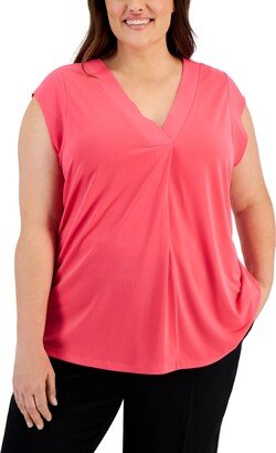 Size Drape-Front Top