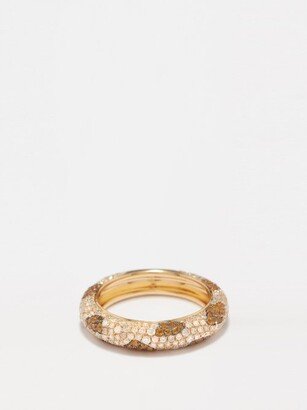 Leopard Diamond, Citrine & 18kt Gold Ring