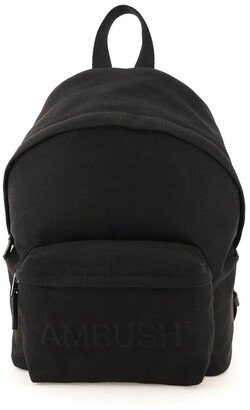 Logo Embossed Backpack-AA