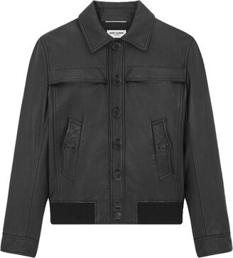 Buttoned Lambskin Jacket