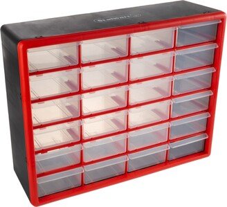 Storage Drawers - 24 Compartment organizer Desktop or Wall Mount Container - 24 Bins by Stalwart