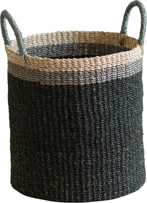 Likhâ Black Floor Basket With Handle - Storage Baskets