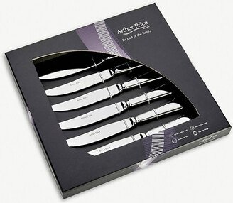 Silver Georgian Stainless Steel Steak Knives set of 6