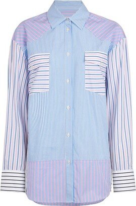 Panelled Striped Shirt