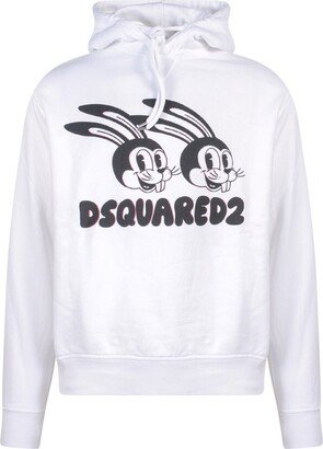 Logo Printed Drawstring Hoodie-BZ