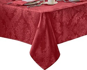 Elrene Barcelona Jacquard Damask Oblong Tablecloth, 120 x 60