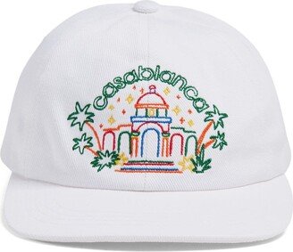 Logo-Embroidered Cotton Cap-AE