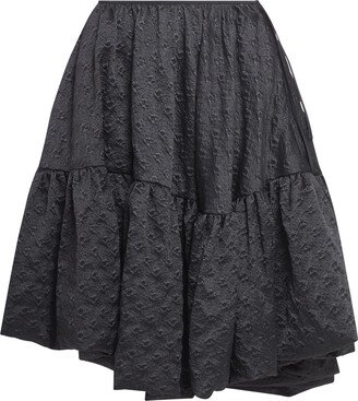 Sarina Skirt Bolsillo Matelassé Black