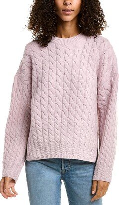 Karenia Cable Felted Wool & Cashmere-Blend Sweater