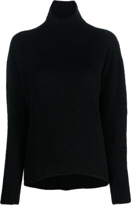 Funnel-Neck Cashmere-Blend Jumper