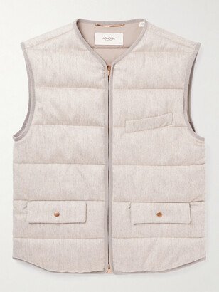 Slim-Fit Quilted Padded Cashmere Gilet