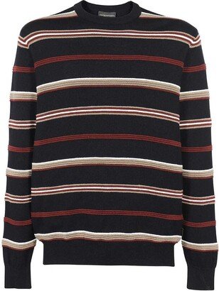 Striped Knitted Jumper-AB