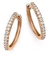 Diamond Hoop Earrings in 14K Rose Gold, .40 ct. t.w. - 100% Exclusive