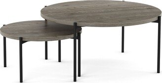 Drew 36 Round Nesting Table Set