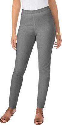 Jessica London Women's Plus Size Jegging Legging, 28 W - Grey Denim