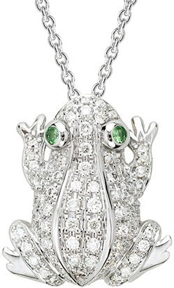 Diamond Select Cuts 14K 0.26 Ct. Tw. Diamond & Tsavorite Necklace