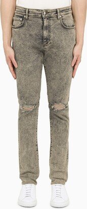 Dust blue slim jeans