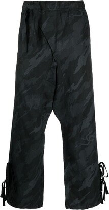 Shinobi camouflage-pattern track pants