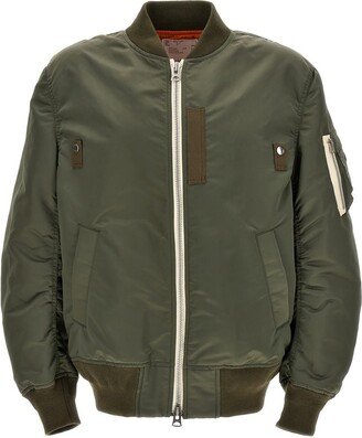 Nylon bomber jacket-AB