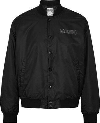 Logo-print Shell Bomber Jacket