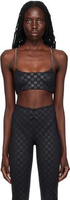 Black Monogram Tyra Bralette