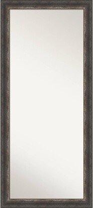 29 x 65 Non-Beveled Bark Rustic Char Full Length Floor Leaner Mirror