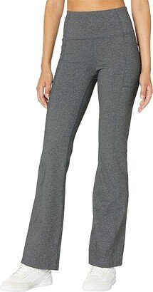 Go Walk High Waisted Evolution Flare Pant II (Charcoal Gray) Women's Casual Pants