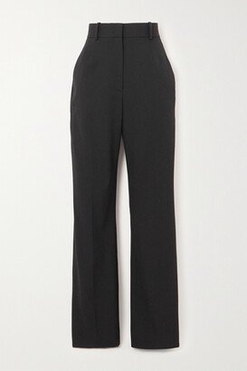 Net Sustain Stretch-wool Twill Straight-leg Pants - Black