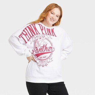 Pink Panther Women's Panther Graphic Sweatshirt - White