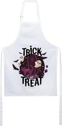 Trick Or Treat Halloween White Apron