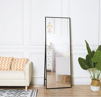 Siavonce 65’’x22’’Standing Mirror with Aluminum Frame Floor Mirror Wall Hanging or Leaning - 65*22*0.6 inch