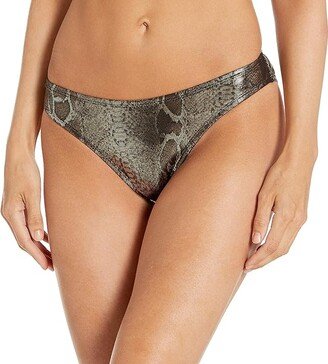 Women's Scoop Hipster Bikini Swimsuit Bottom (Metal/Precious Metals) Women's Swimwear