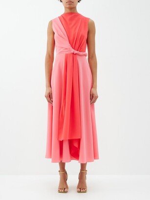 Parsa Colour-block Crepe Dress