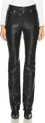 Rebecca Leather Pant in Black