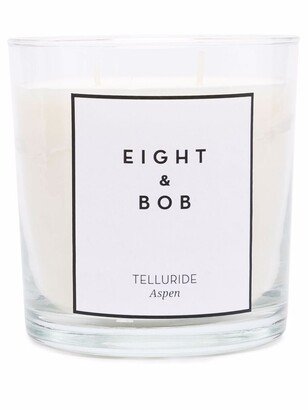 Telluride wax candle and holder