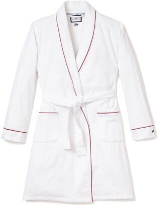 Contrast Piping Cotton Robe