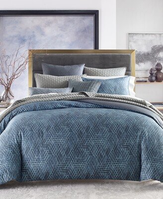 Composite Geometric Duvet Cover, Full/Queen, Created for Macy's