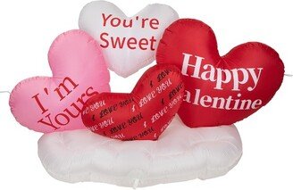 Northlight 5' Inflatable Lighted Valentine's Day Conversation Hearts Outdoor Decoration