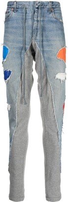 Denim Patchwork Joggers