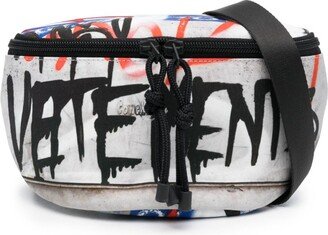 Graffiti Logo-Print Belt Bag