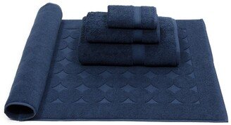 Sinemis Terry 4-Piece Towel Set - Navy