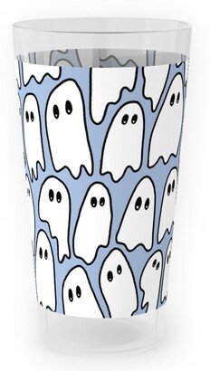 Outdoor Pint Glasses: Ghosted Outdoor Pint Glass, Blue